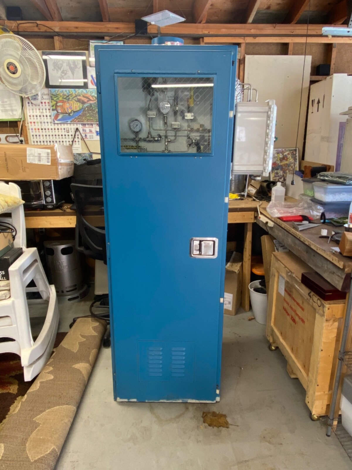 Swagelok LPG/ Butane/ Propane hydrocarbon gas cabinet for extraction BHO