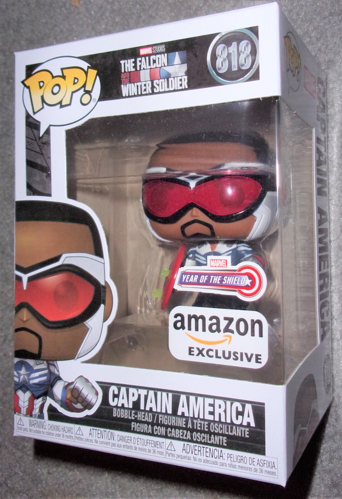 Funko POP Vinyl CAPTAIN AMERICA Sam Wilson Year of the Shield #818 Amazon Falcon