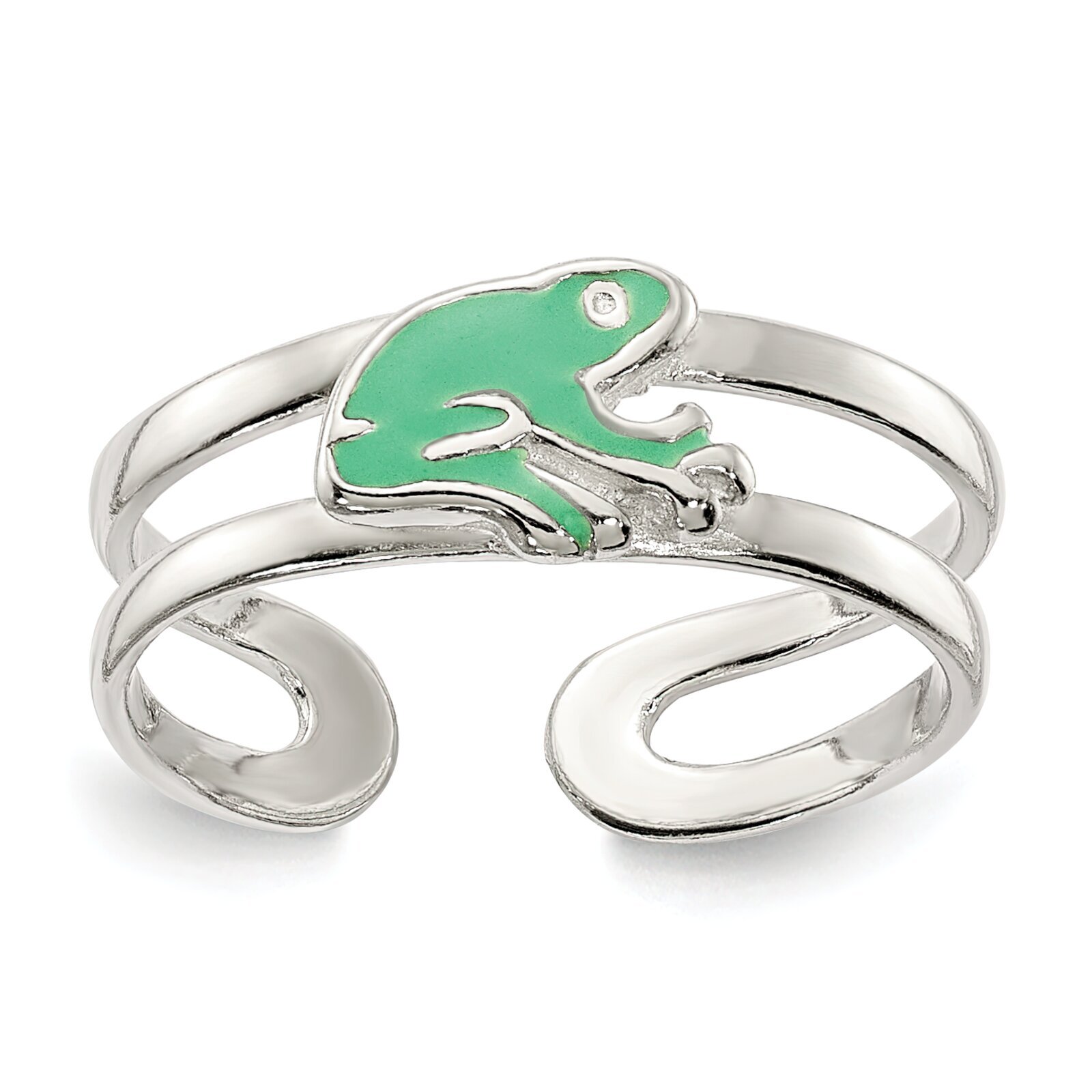 Sterling Silver Frog Toe Ring