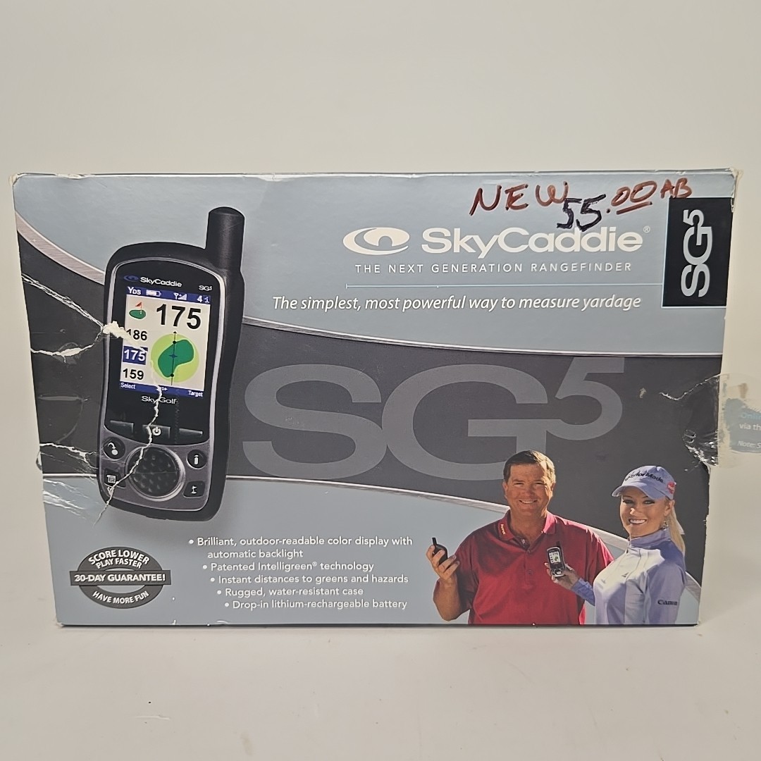Sky Caddie SG5 Handheld GPS SkyGolf Rangefinder W/ Case, Manual & Cords