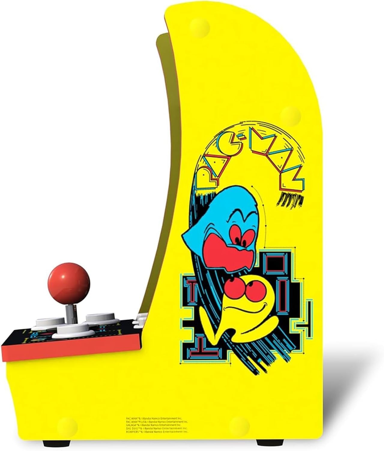 Arcade1Up PAC-MAN Countercade: Portable Mini Arcade with 3 Classics & 7" Screen