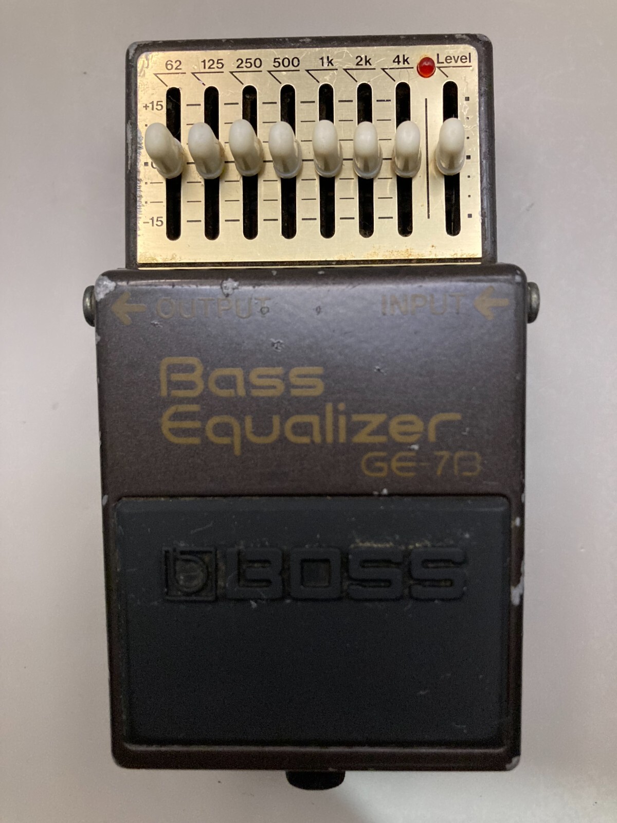 Boss GE-7B Bass Equalizer Guitar Effect Pedal Tested Working from Japan