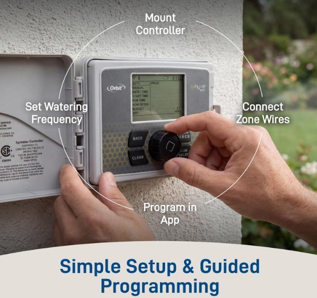 Smart WiFi 12 Station Sprinkler System Controller