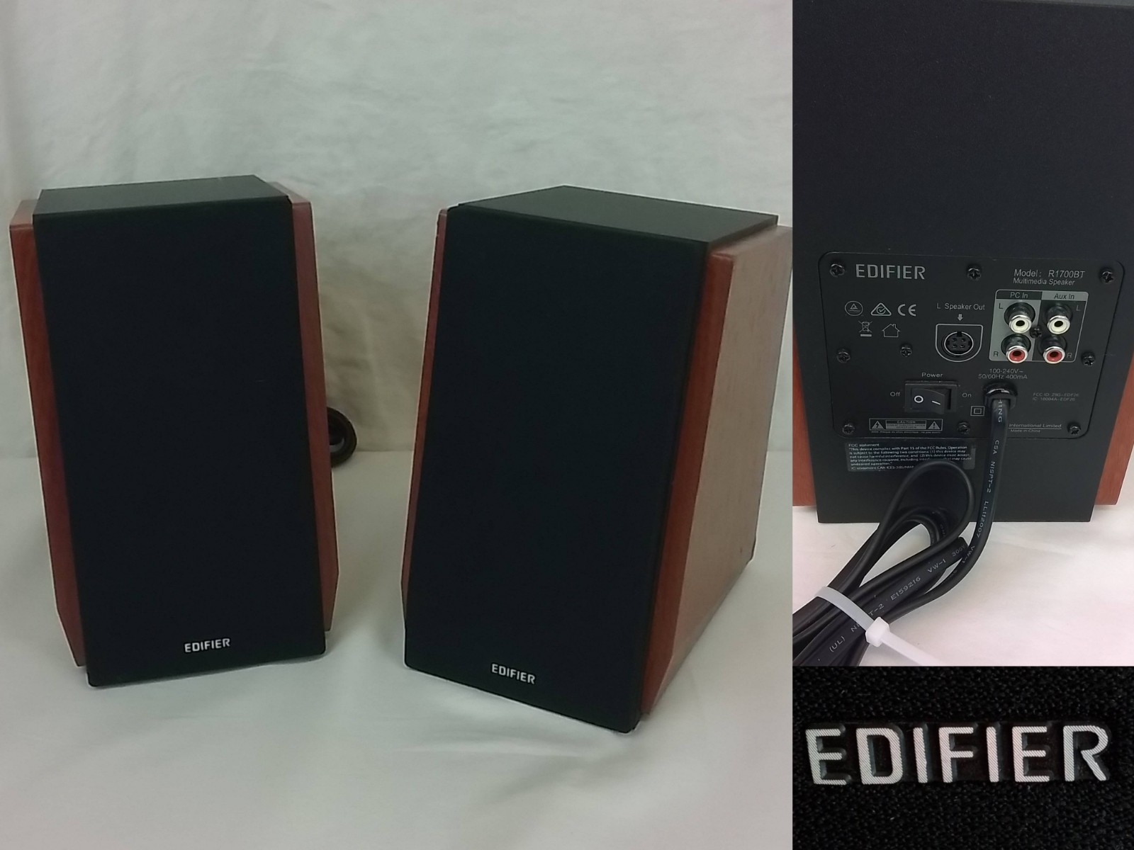 Edifier Bluetooth Bookshelf Speakers R1700BT Walnut Tested READ #J4114