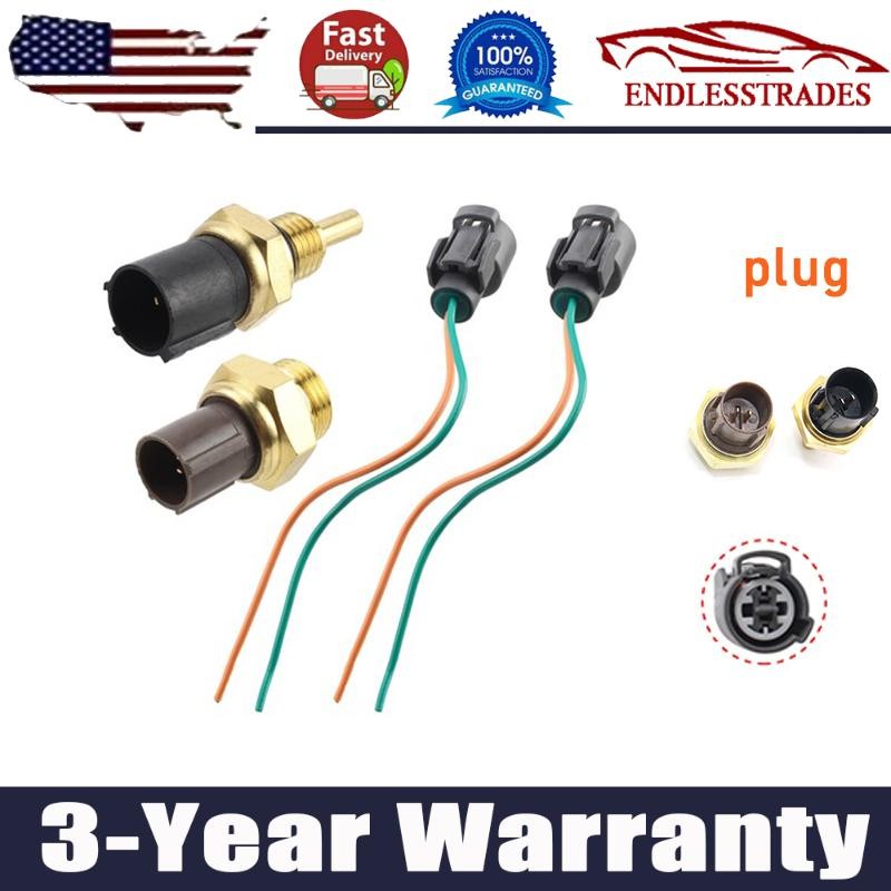 Cooling Fan Switch +Coolant Temp Sensor +Connector For Honda Civic 37760-P00-003