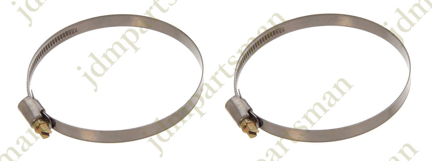 Pack of 2 Narrow Band 9mm Steel Hose Clamp 70-90mm - Made in Germany  HC70-90/9