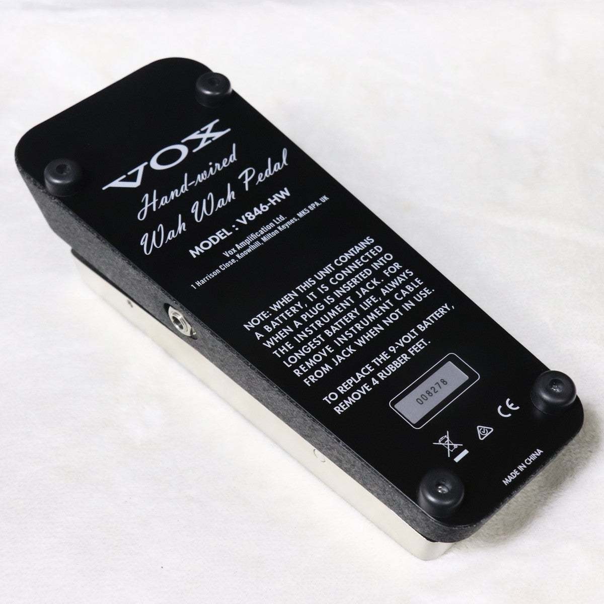 Vox V846-HW Hand Wired Wah Pedal Turret Board Wiring Used