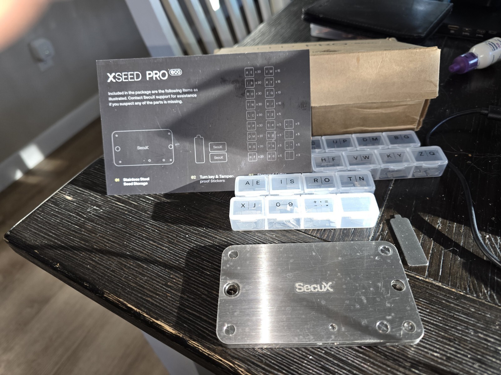 SecuX – XSEED Pro - Indestructible Bitcoin Wallet Crypto Seed Storage Steel P...