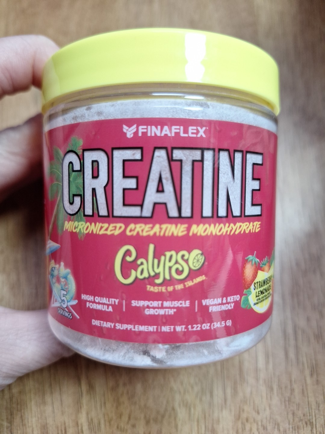 FINAFLEX Micronized Creatine Monohydrate CALYPSO COLLAB Strawberry Lemonade Powd