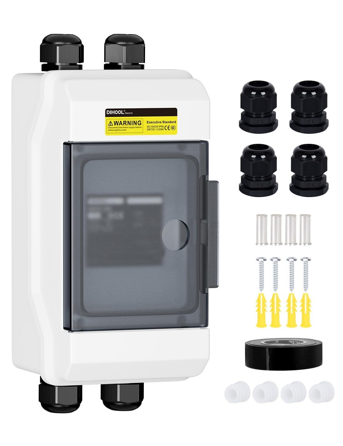 Solar Panel Disconnect Switch 80A DC 1000V Circuit Breaker Box Waterproof
