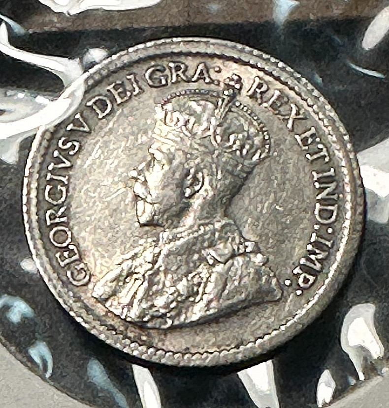 1919 Canada 5 Cent Silver Nice Flashy White Choice AU CHRC