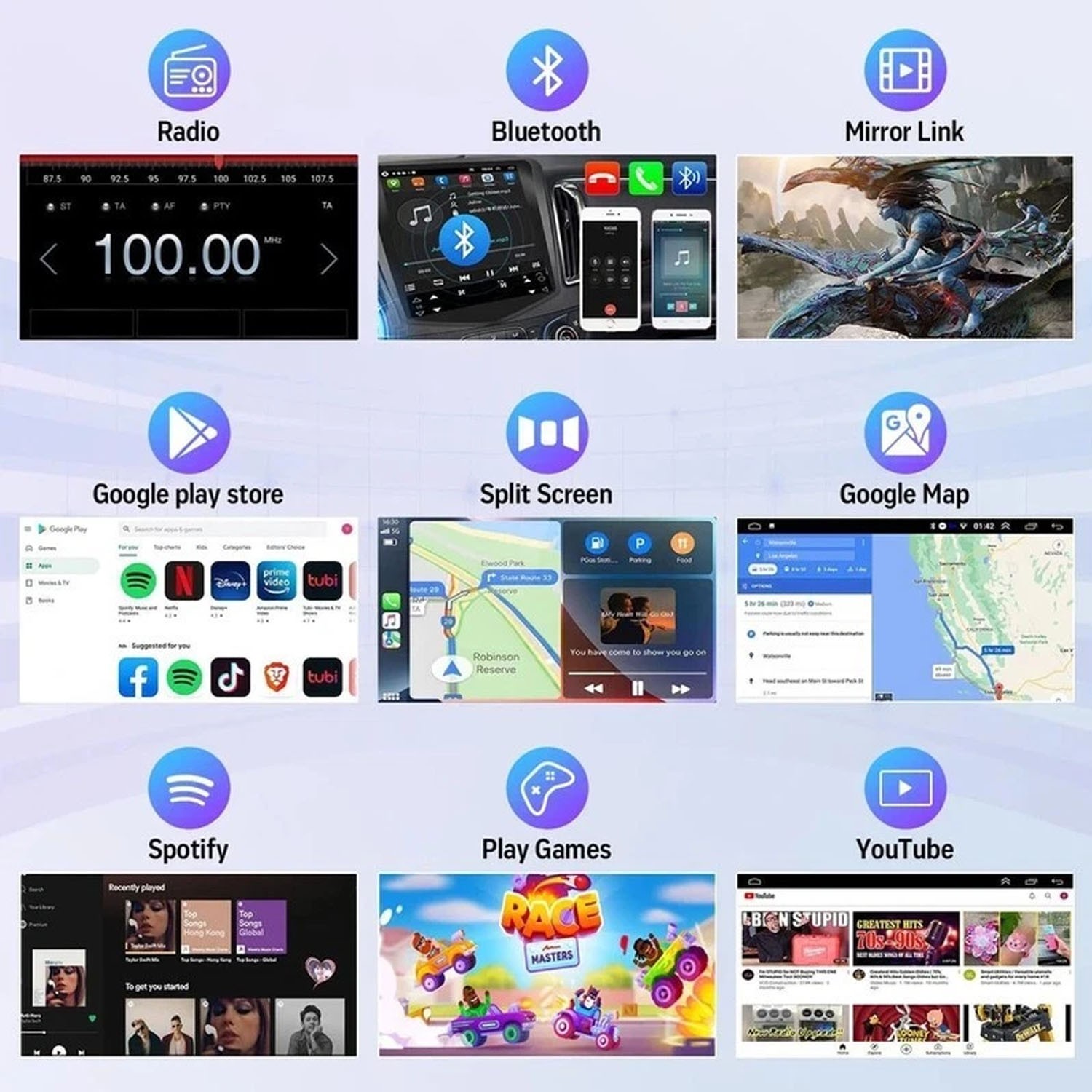 For Honda Accord 7 2003-2007 Apple CarPlay Android 13 Car Stereo Radio GPS+Cam