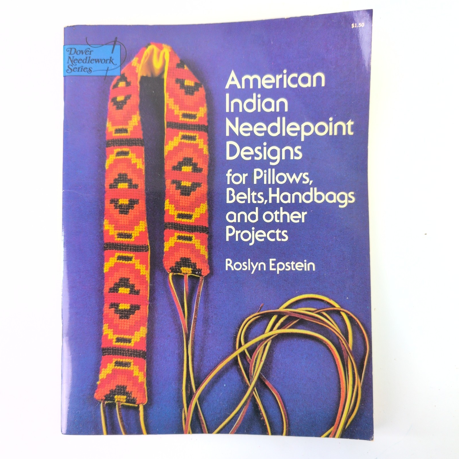 Vintage American Indian Needlepoint Designs Dover 1973 Craft Pattern Book