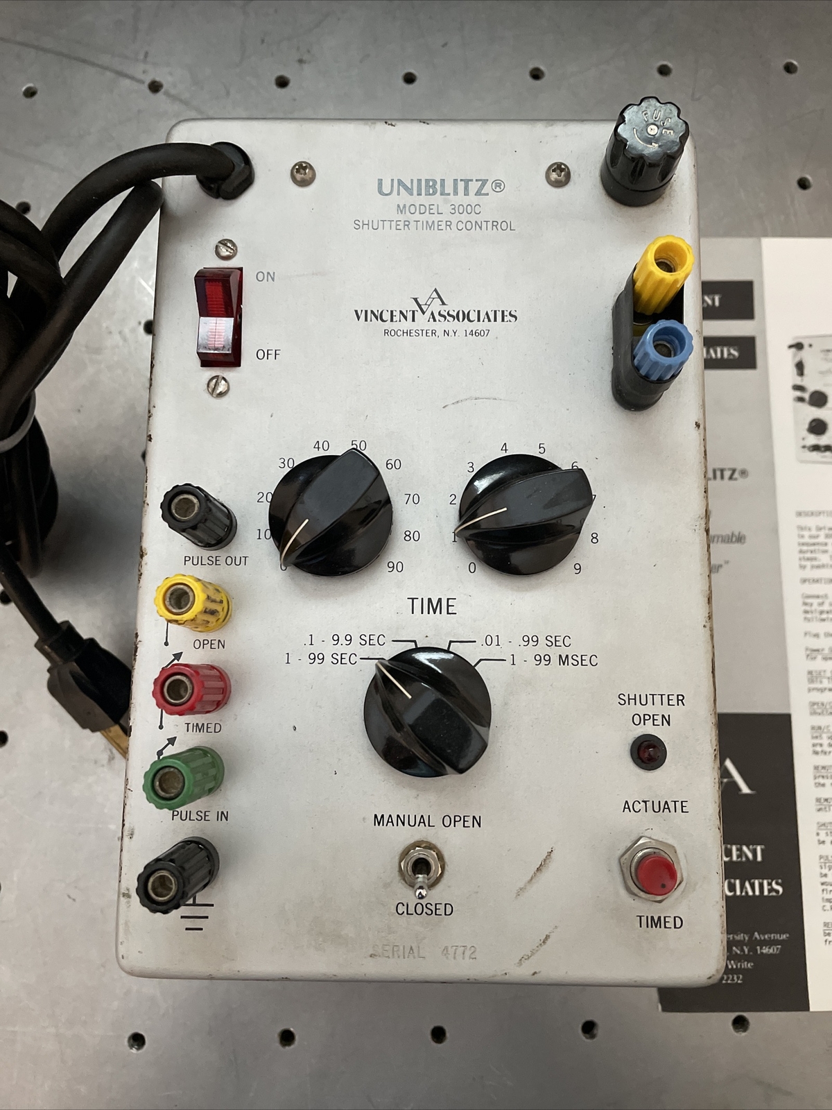 UNIBLITZ MODEL 300C SHUTTER TIMER SPEED CONTROLLER