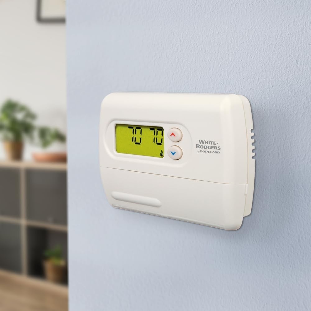 User-Friendly Emerson Thermostat - Non-Programmable for Single-Stage Systems