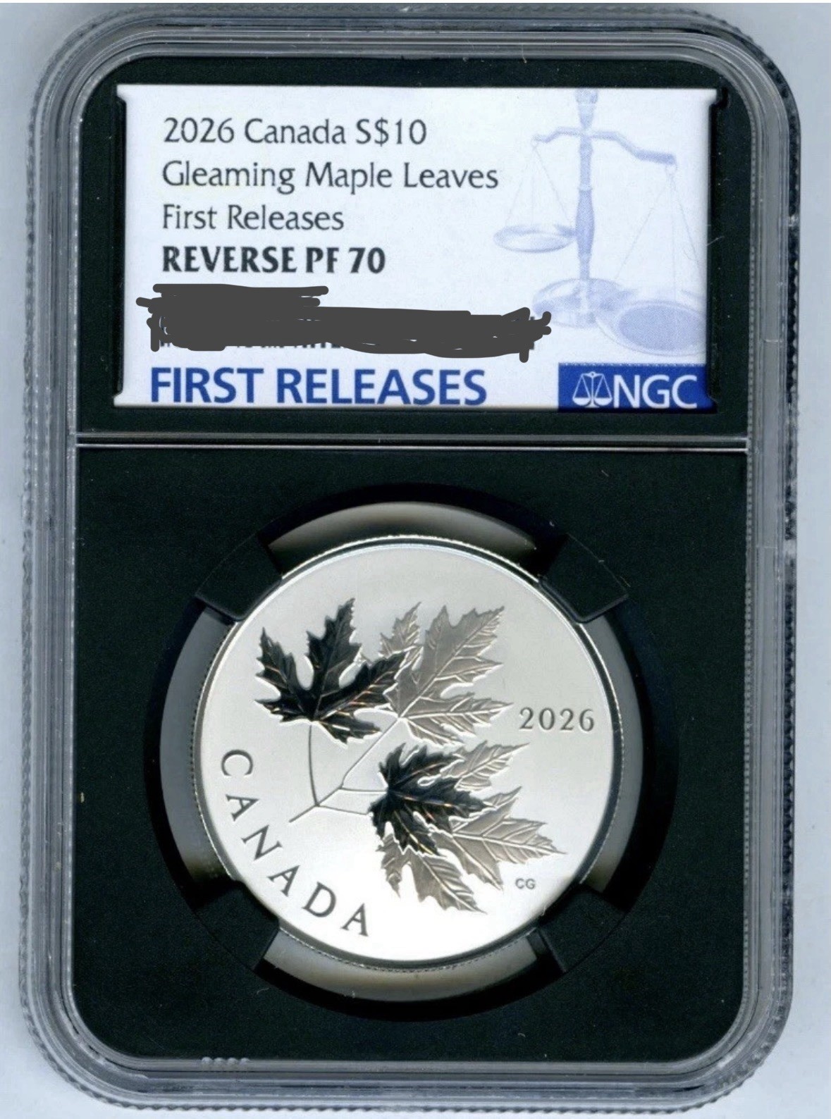 2026 $10 CANADA .9999 SILVER NGC REV PROOF PF70 GLEAMING MAPLE LEAF LEAVES - FR