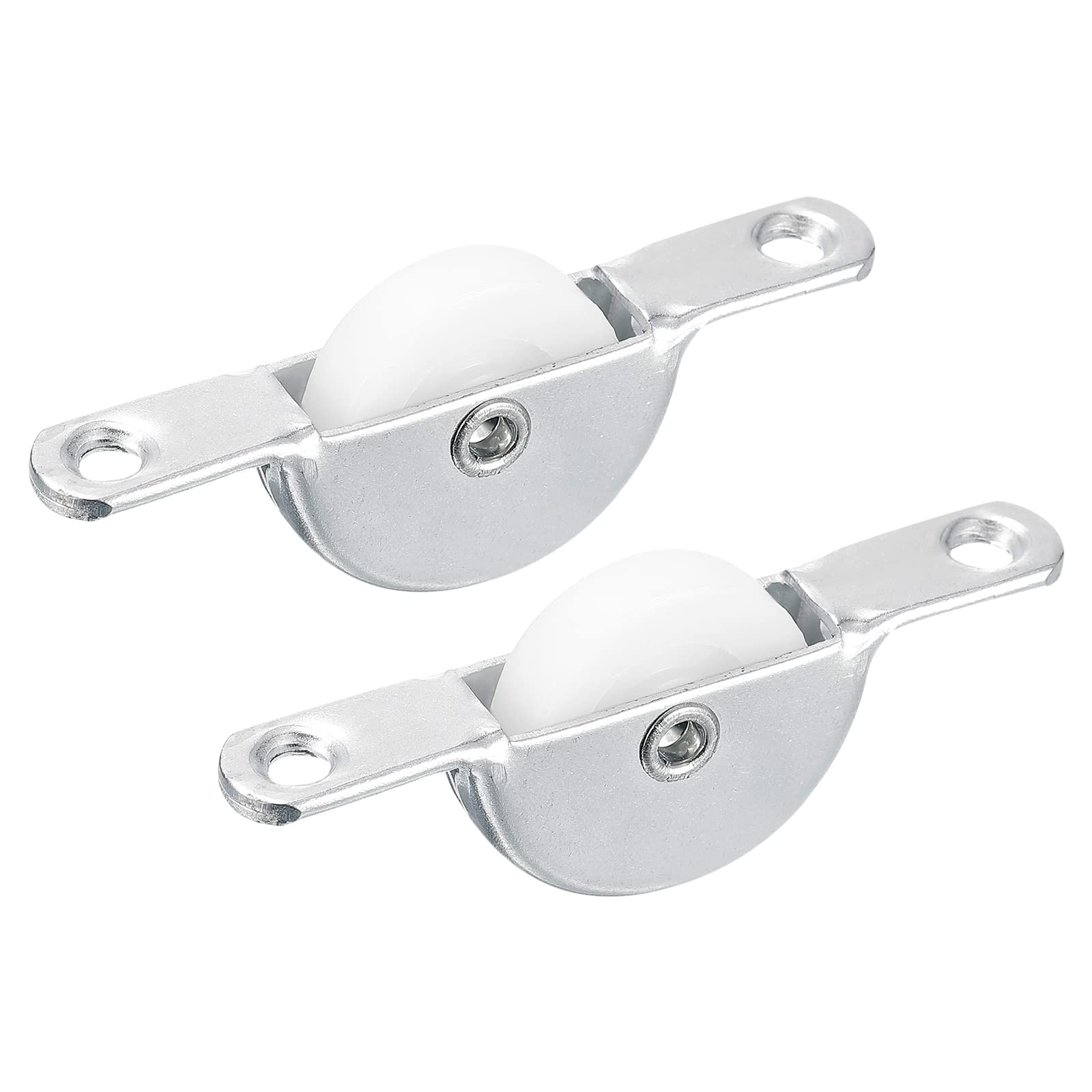 uxcell 25mm Sliding Door Nylon Pulley Furniture Roller Wheels for White