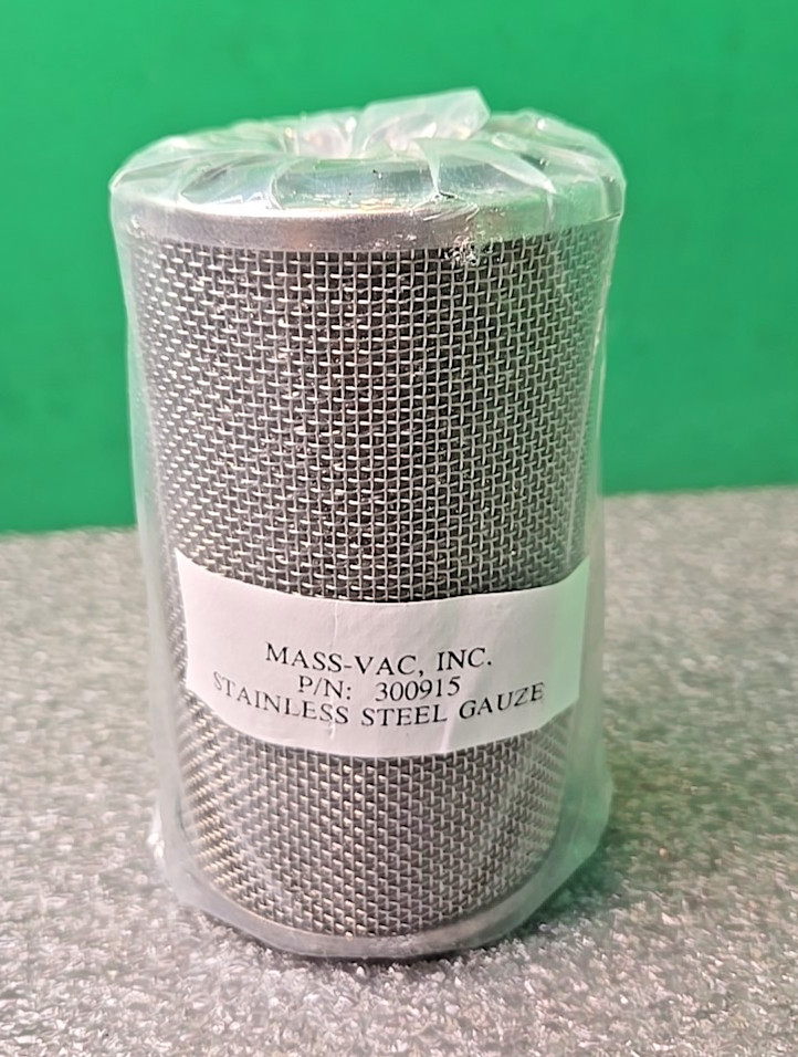 Stainless Steel Gauze Filter, MASS-VAC 300915 Posi-Trap SS Corrosive Protection