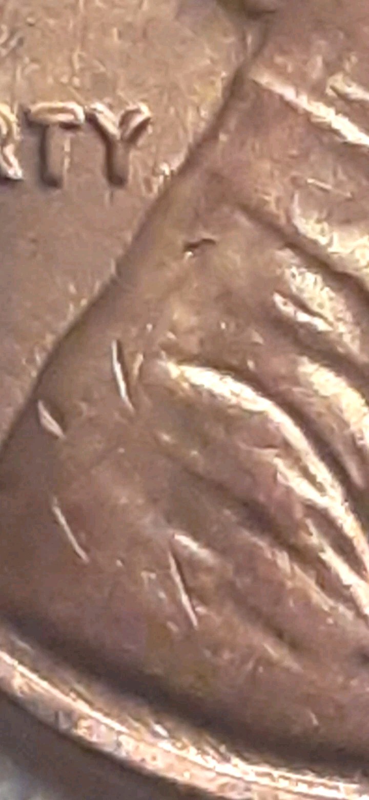 1982 Lincoln Cent Large Date DDO Off Centered Strike BU Red Error Coin