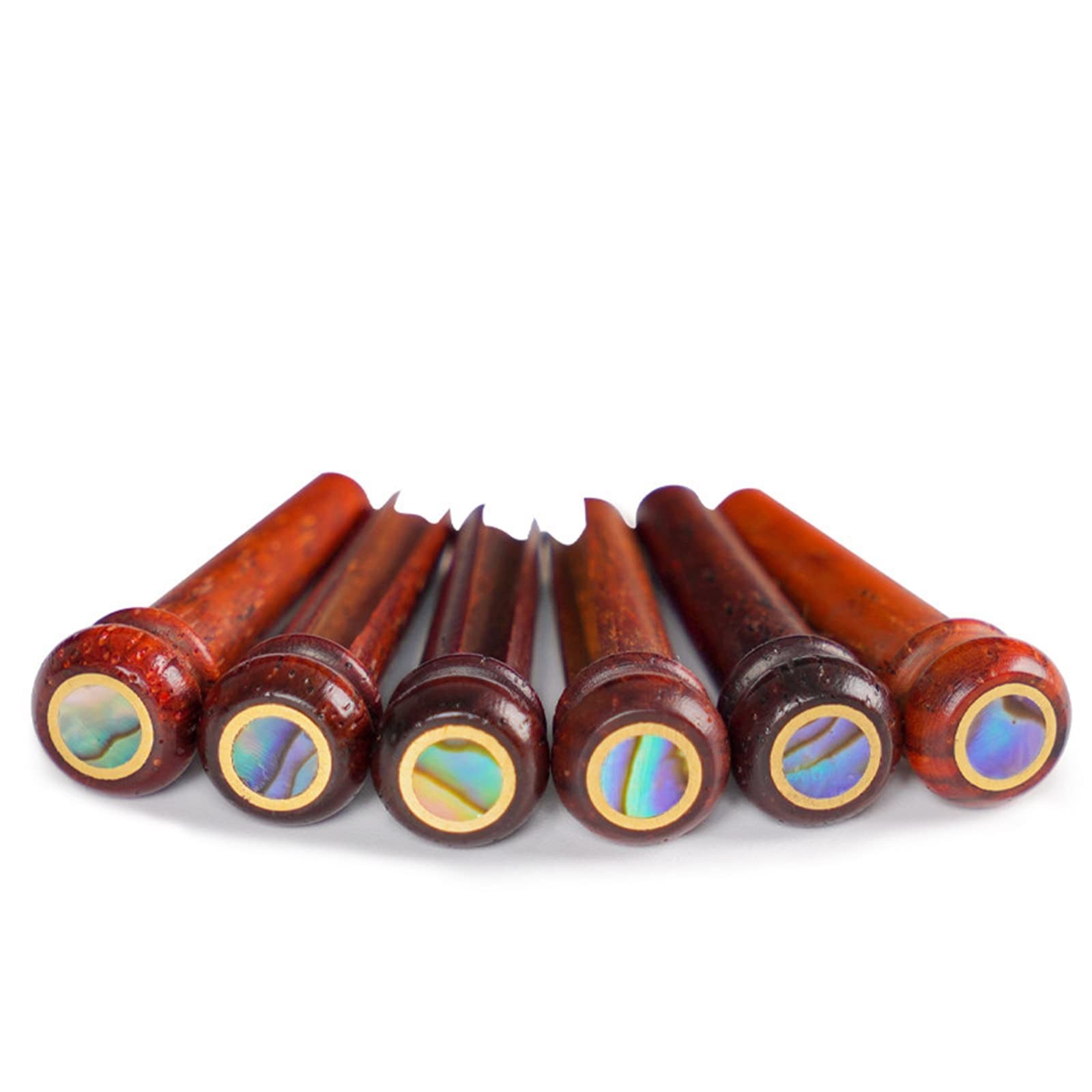 Cocobolo Wood Guitar Bridge Pins Parts Brown for 6 & 12 String Acoustic Guita...