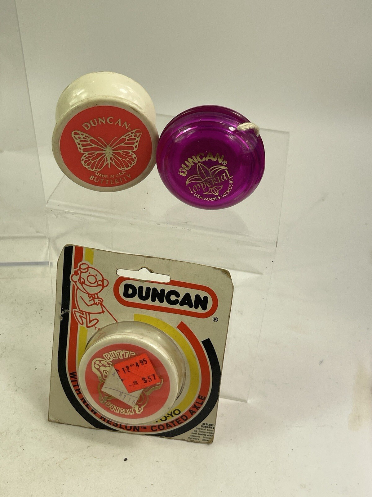 Duncan YoYo Vintage New Factory SEALED Butterfly & Loose Plus loose Imperial