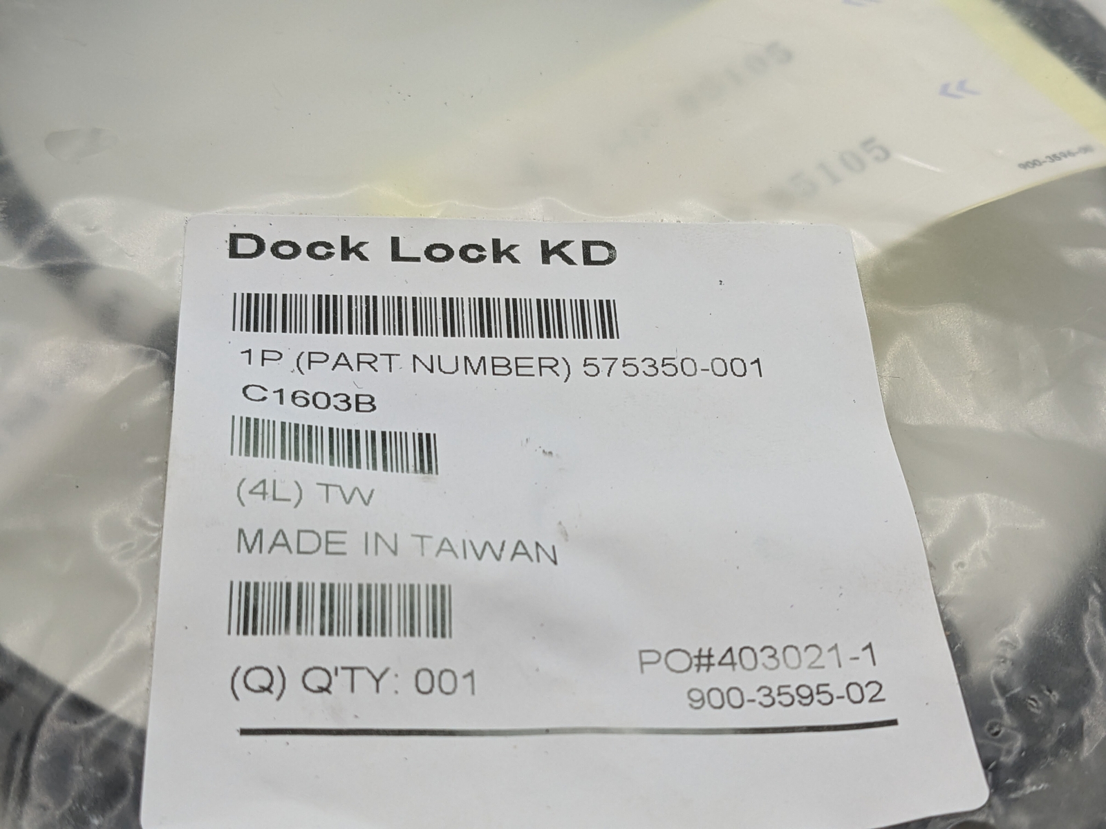 HP 575350-001 Docking Station Cable Lock