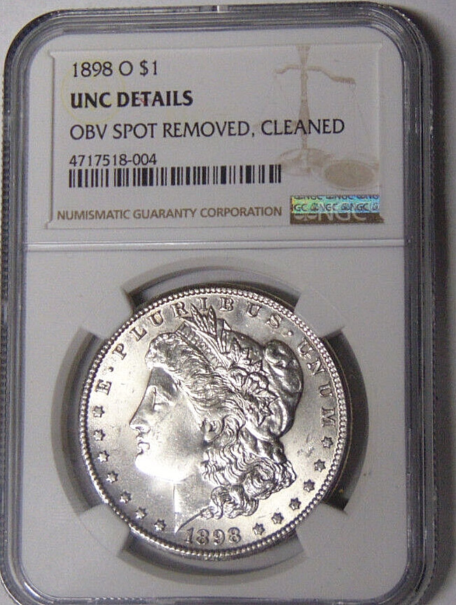 NGC UNC Detail 1898-O Morgan Silver Dollar New Orleans Mint #4717518-004