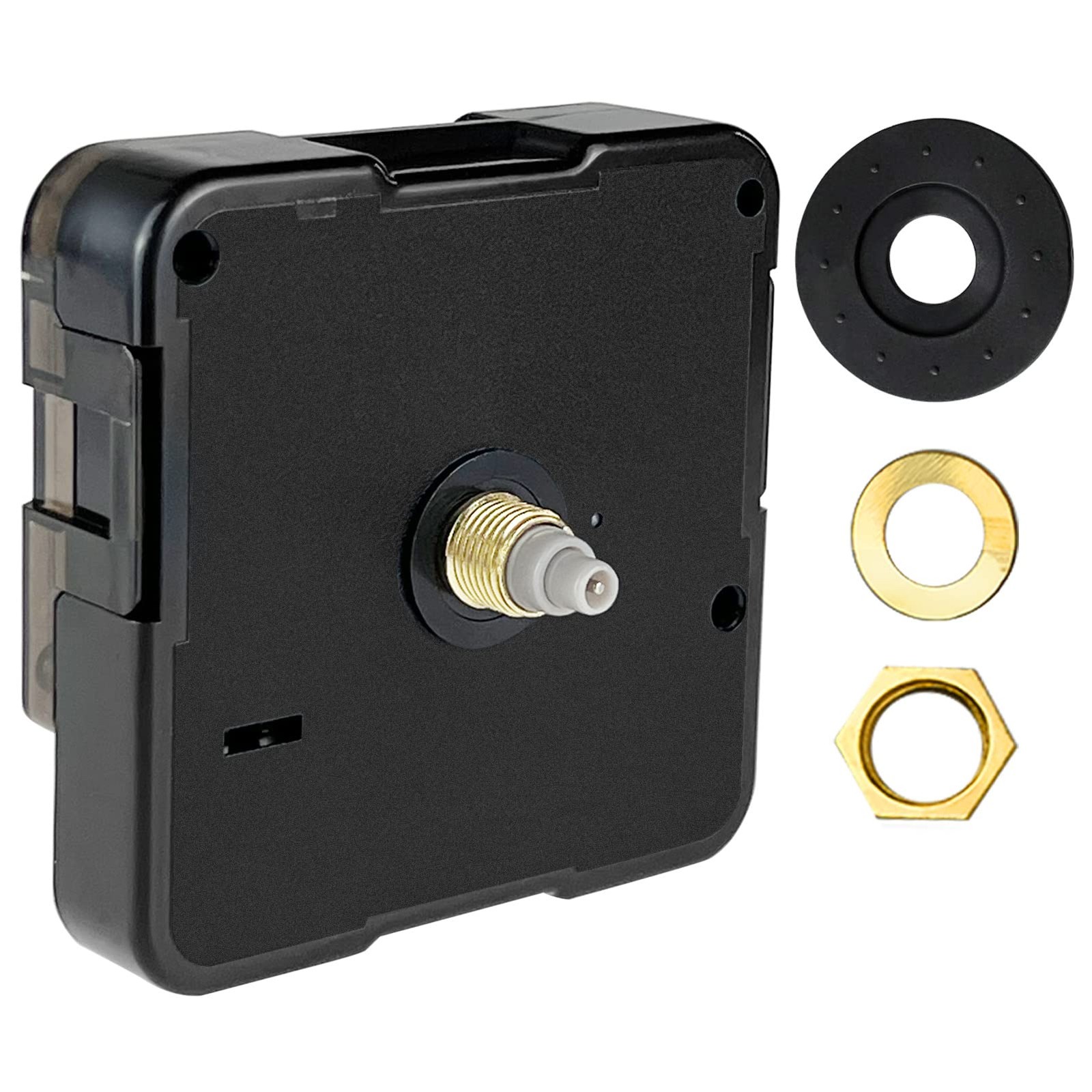 Quartz Clock Mechanism Replacement Battery Operated Silent Clocks Kit Black