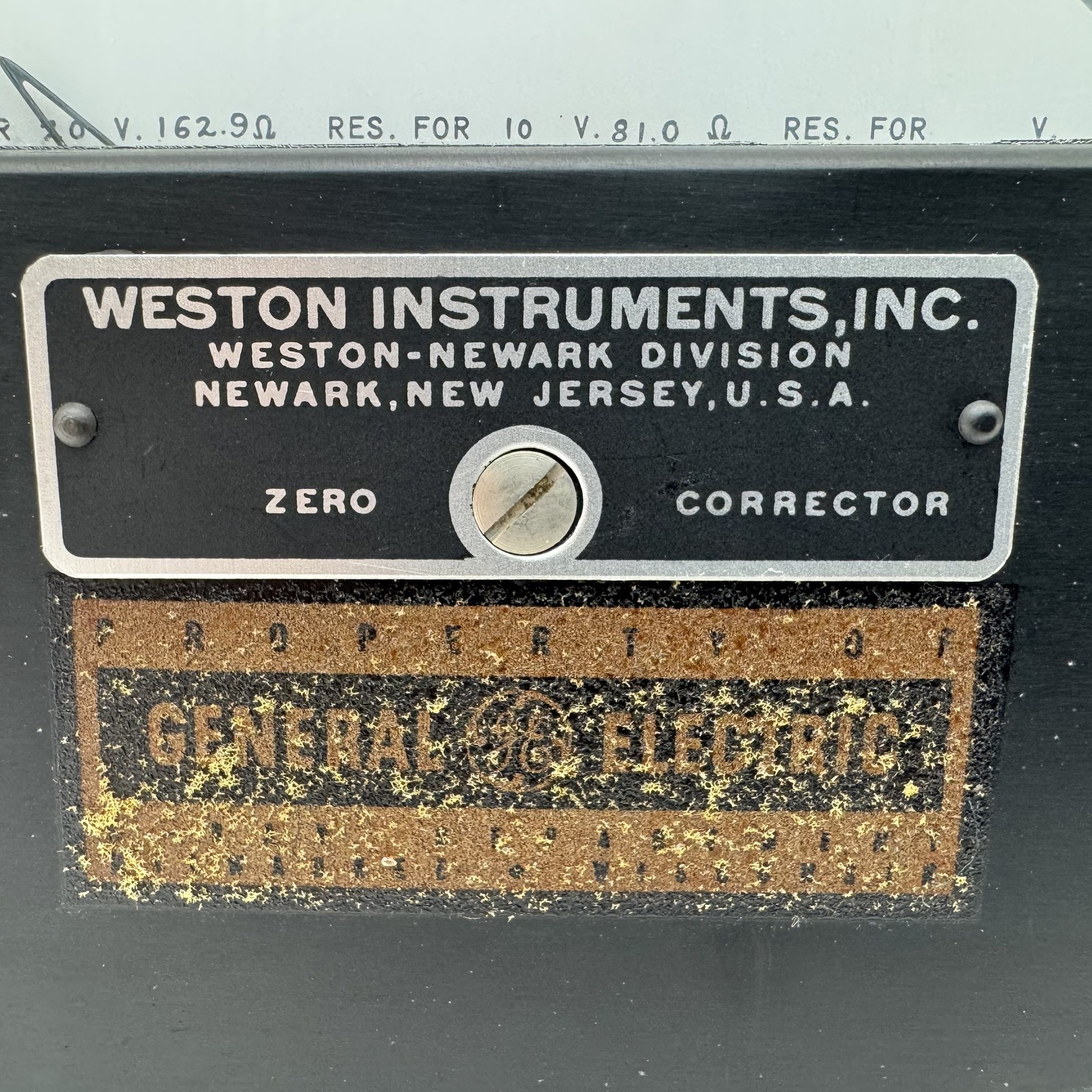 Vintage Weston Instruments Model 433 AC Voltmeter 0-20V Analog Test Meter