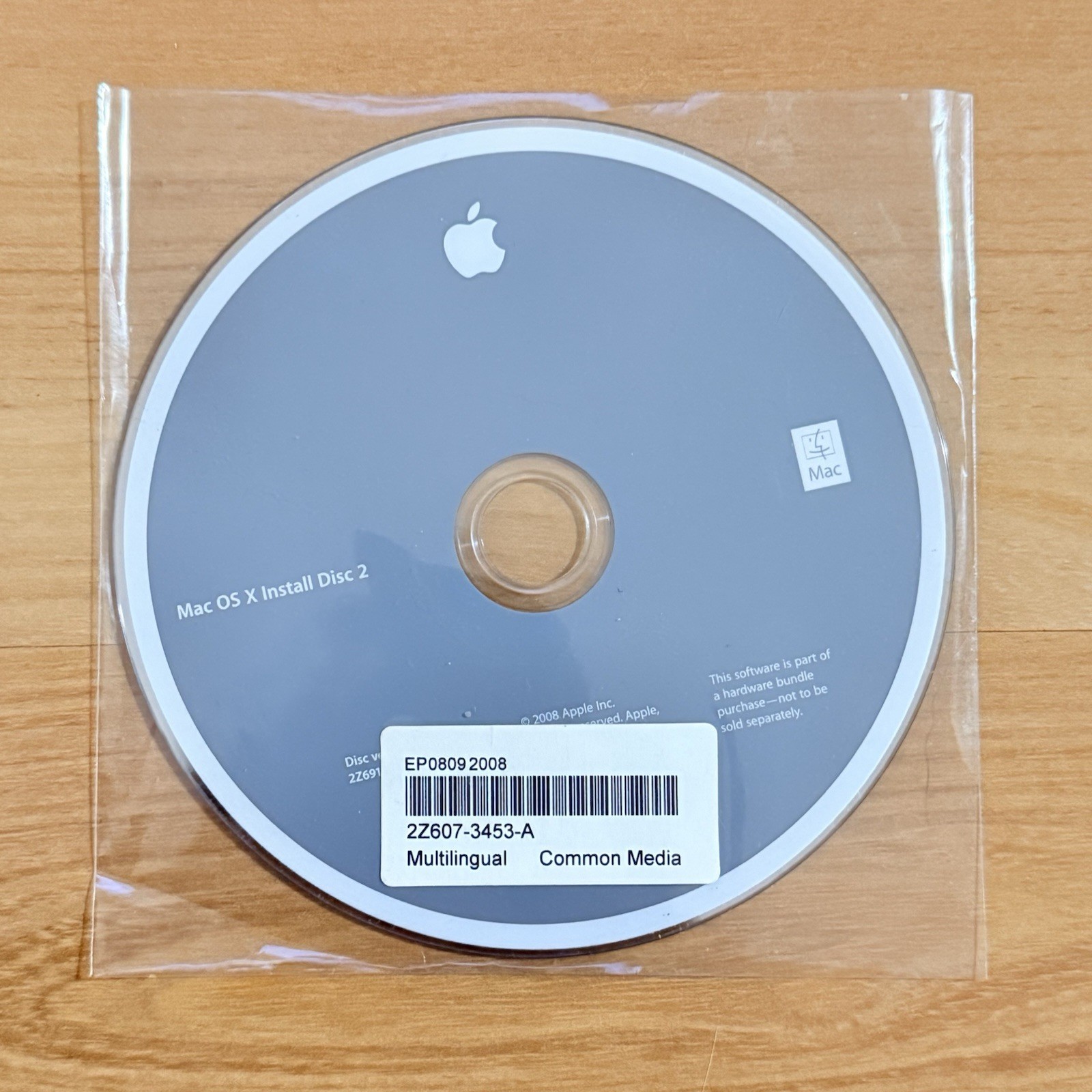 Apple Mac Computers OS X Install Disc 1 & 2 Version 10.5.4 2008 Not Tested