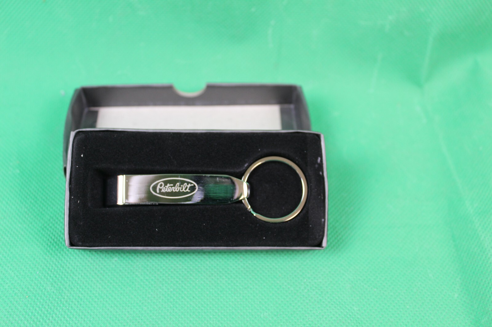NEW IN BOX CHROME PETERBILT KEY CHAIN BOTTLE OPENER