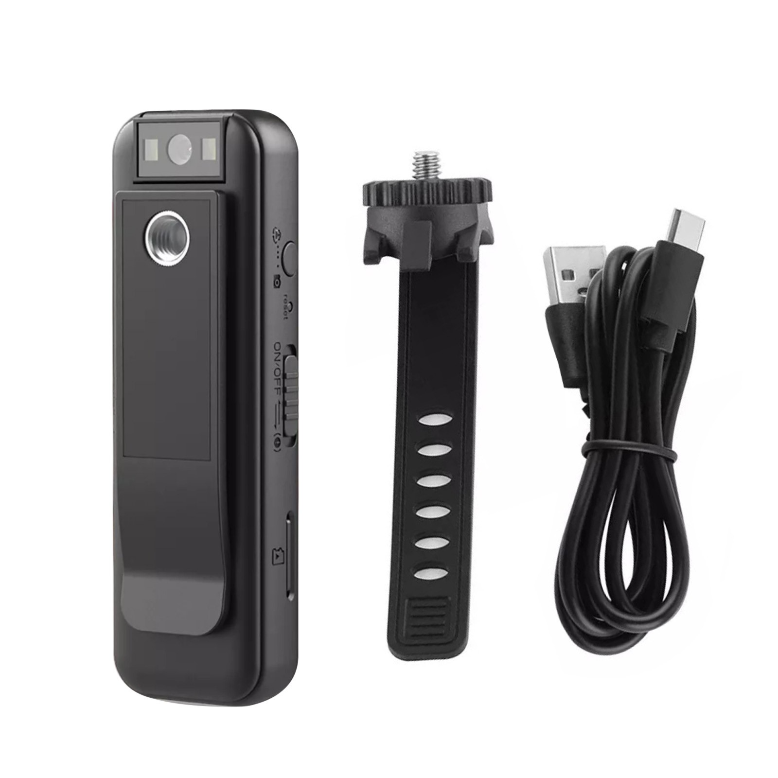 HD 1080P Camera W/0.9" LCD Screen 3-4H Playtime Multifunctional Installation