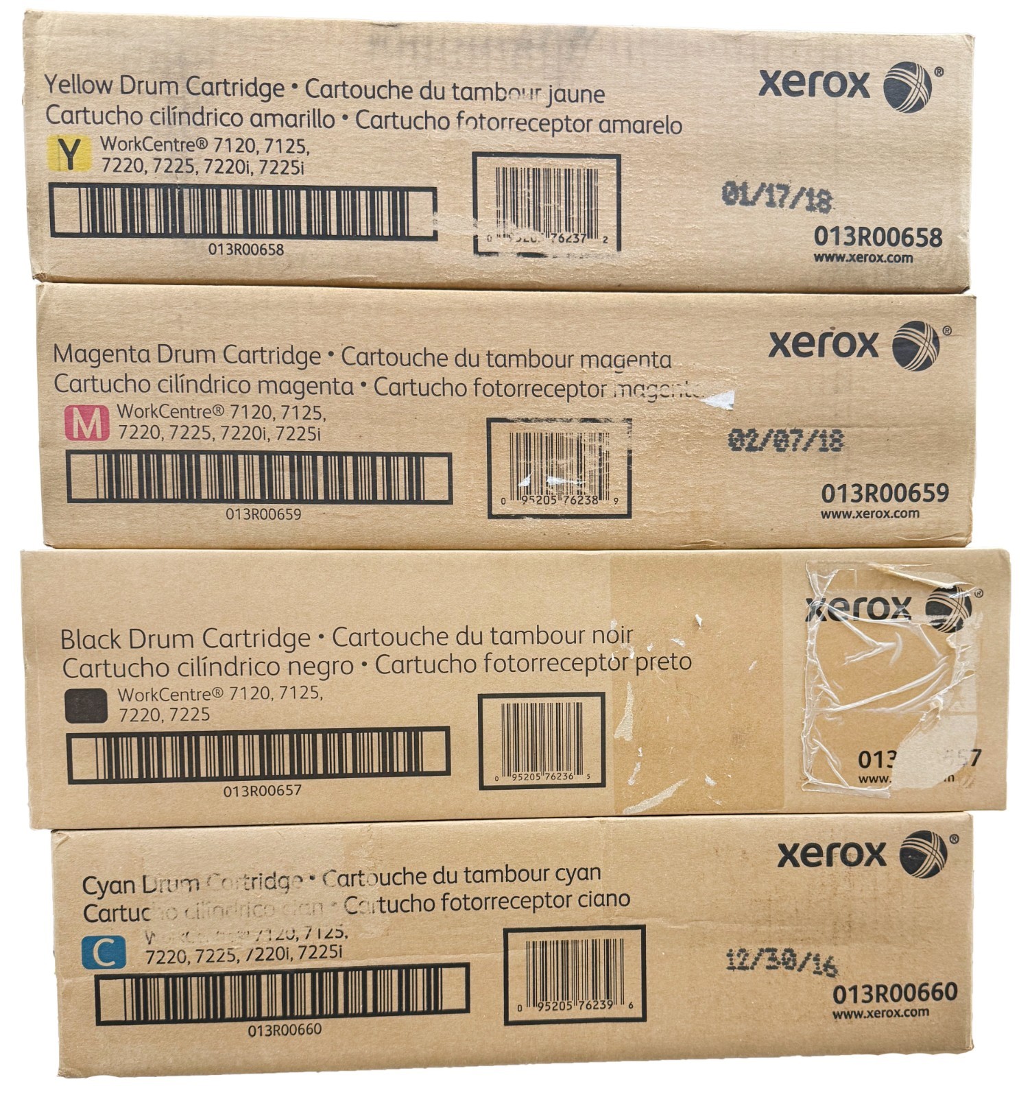 Genuine Xerox Drum Cartridge Set | CMYK | WorkCentre 7120,7125,7220,7225,7220i,7