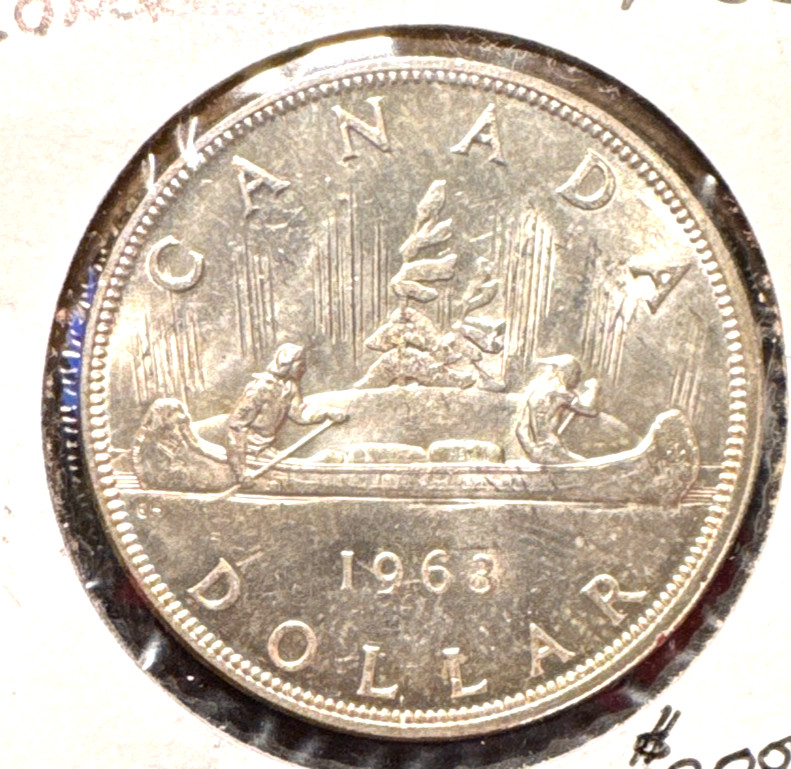 Canada 1963 silver dollar KM 58 Gem BU