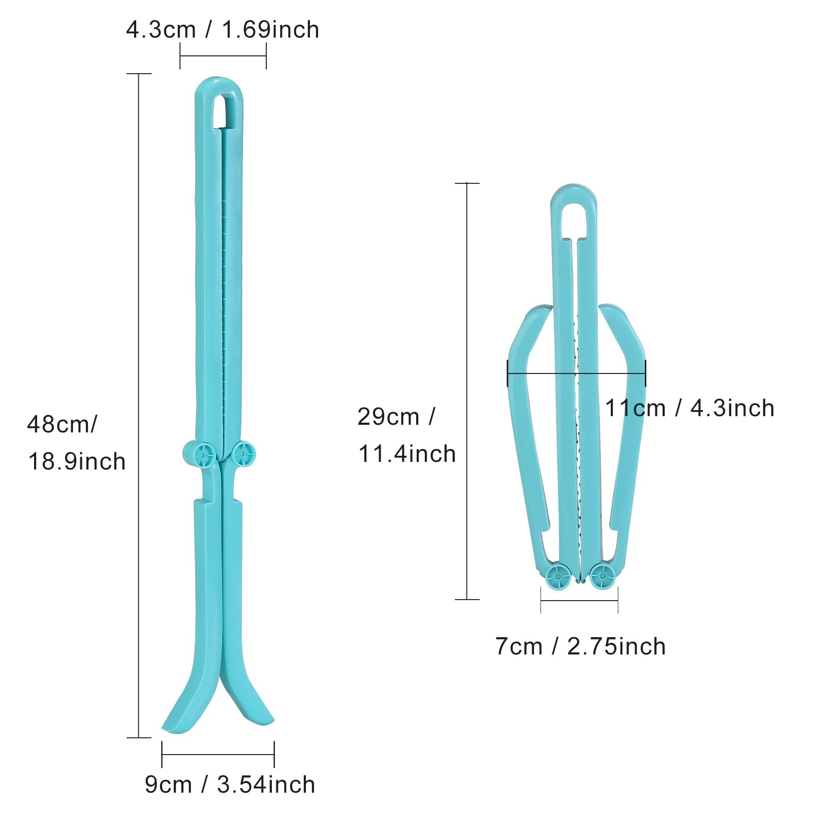 Folding Boot Shapers Adjustable Boot Stands Boots Holders for Tall and Knee H...