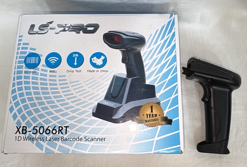 LS-PRO XB 5066R LT Barcode Scanner 1D Wireless Bar Code Scanner