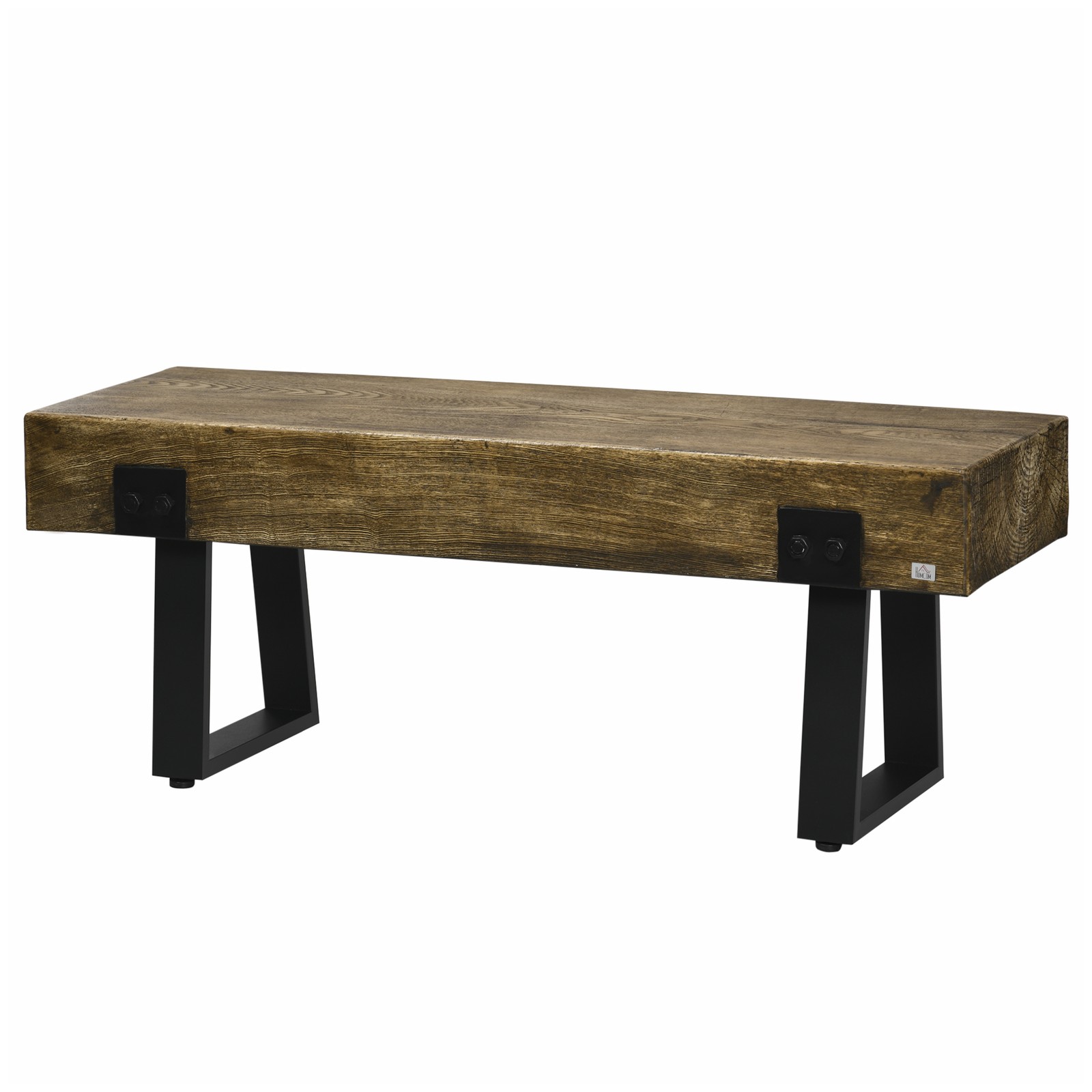Garden Bench with Metal Legs Entryway End of Bed Bench for Patio Park Porch Lawn