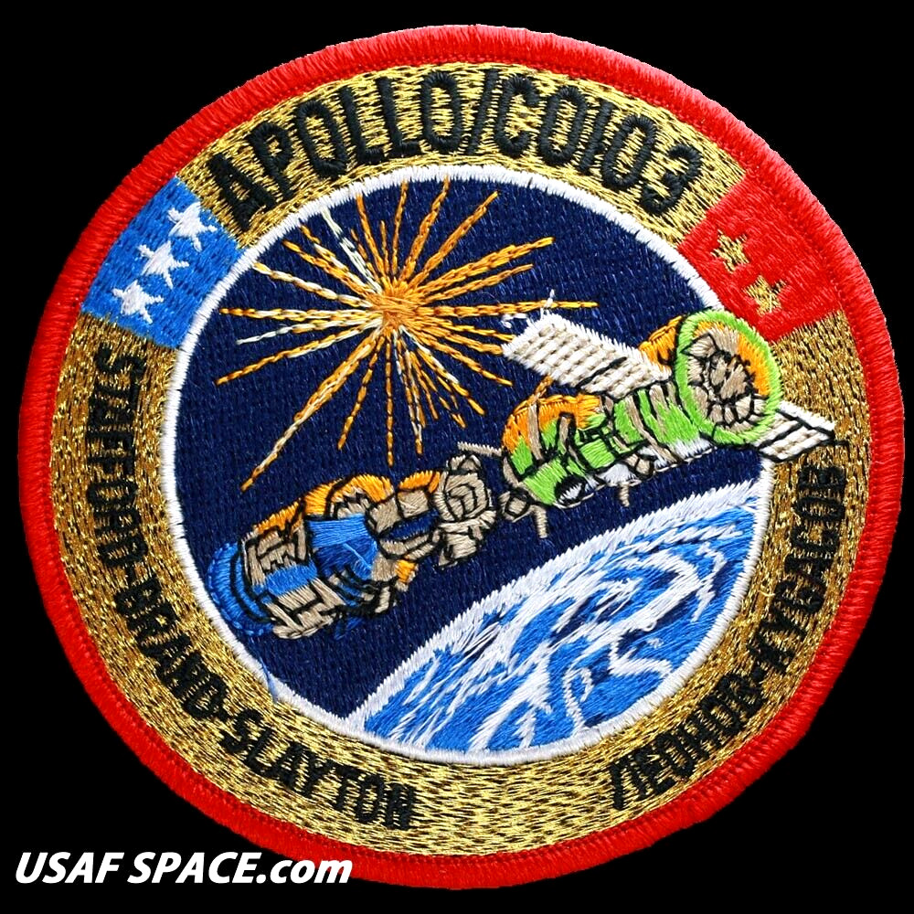 APOLLO SOYUZ - Official NASA - ORIGINAL AB Emblem 4" SPACE Mission PATCH - MINT