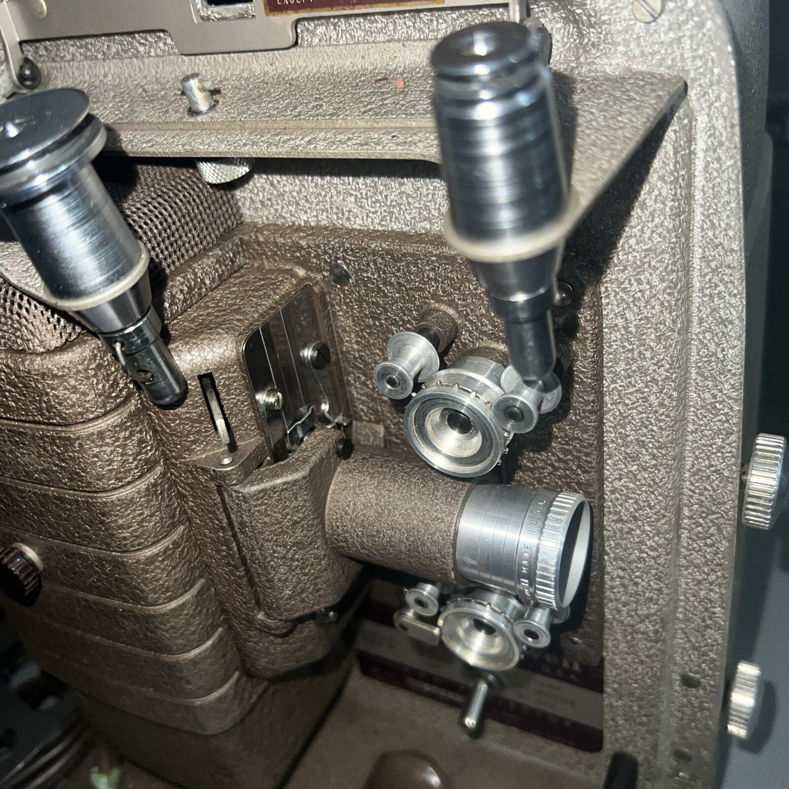 Vintage Bell And Howell Model 253A 8 mm Movie Projector.