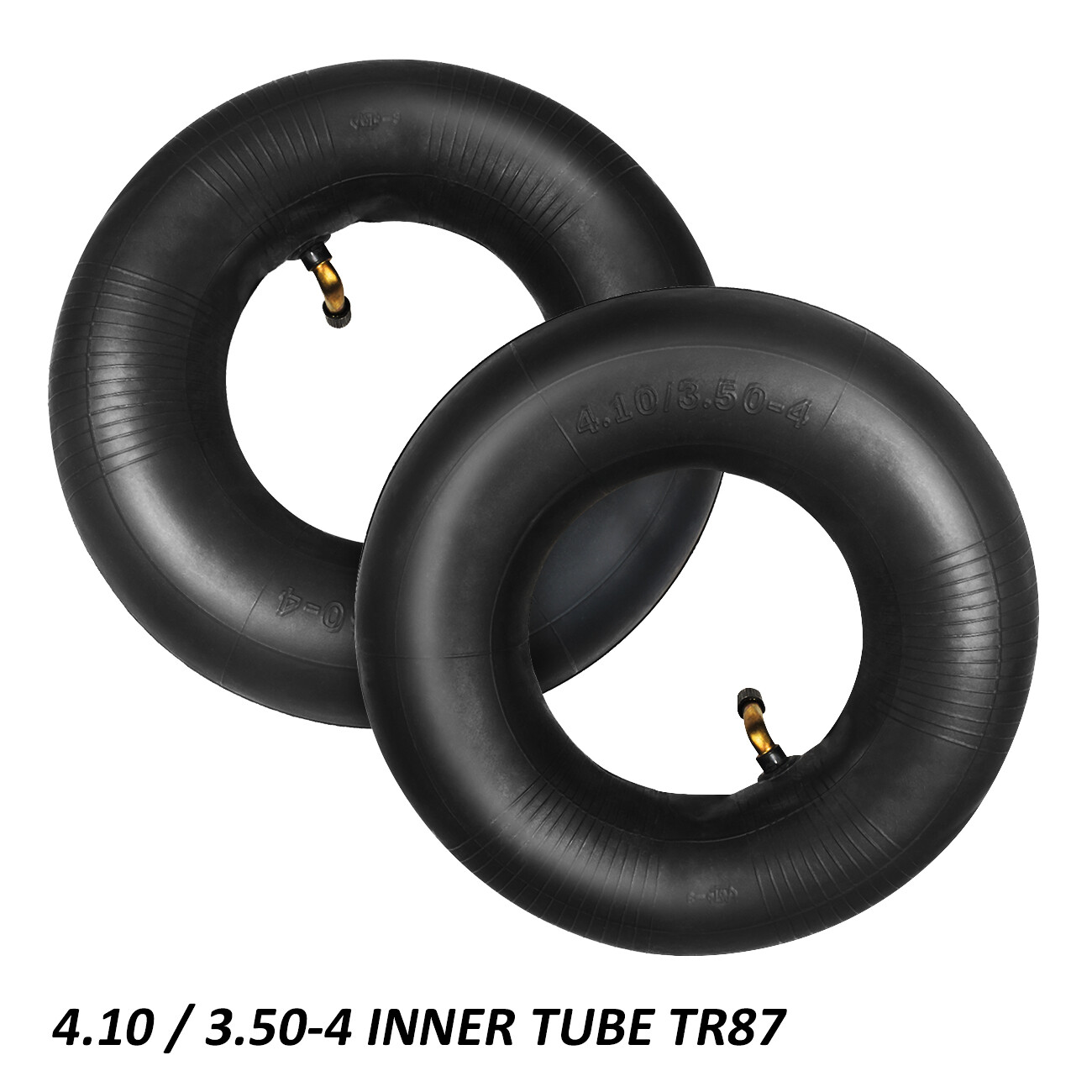 2 Heavy Duty 4.10 / 3.50-4 Inner Tube TR87 Valve 4.10-4 11X4.00-4 3.50-4 Tires