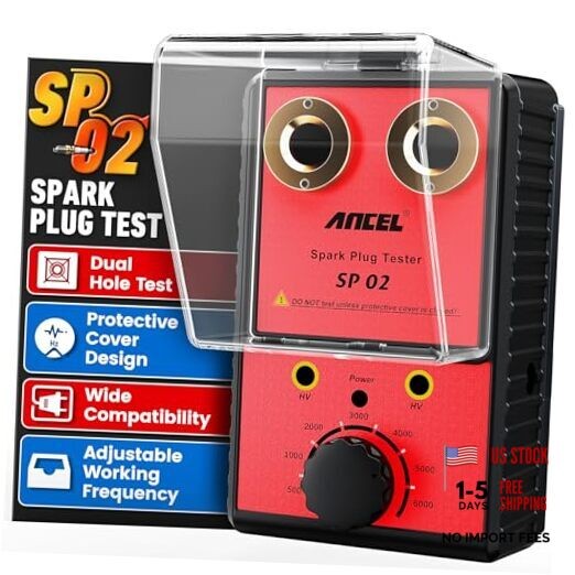 SP02 Spark Plug Tester Automotive Engine Ignition Coil Tester Dual Holes 0 to