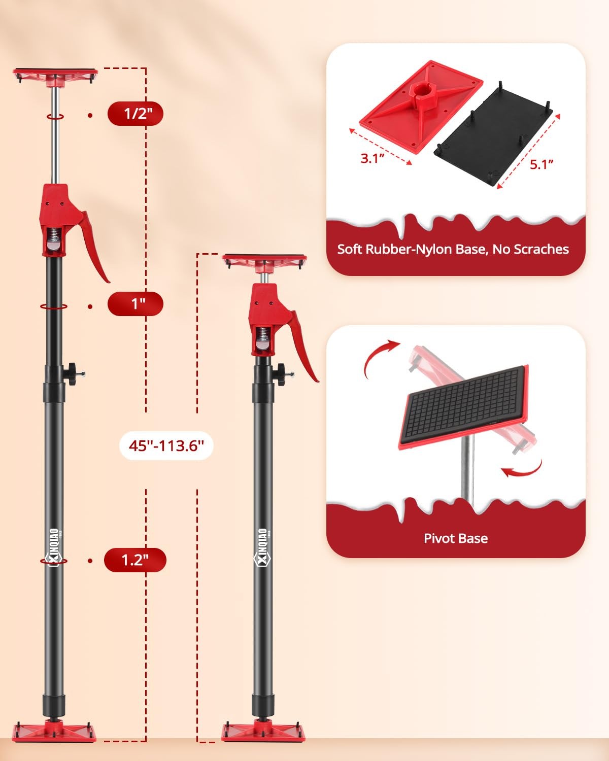 Xinqiao Cabinet Jacks For Installing Cabinets Light Duty Third Hand Tools