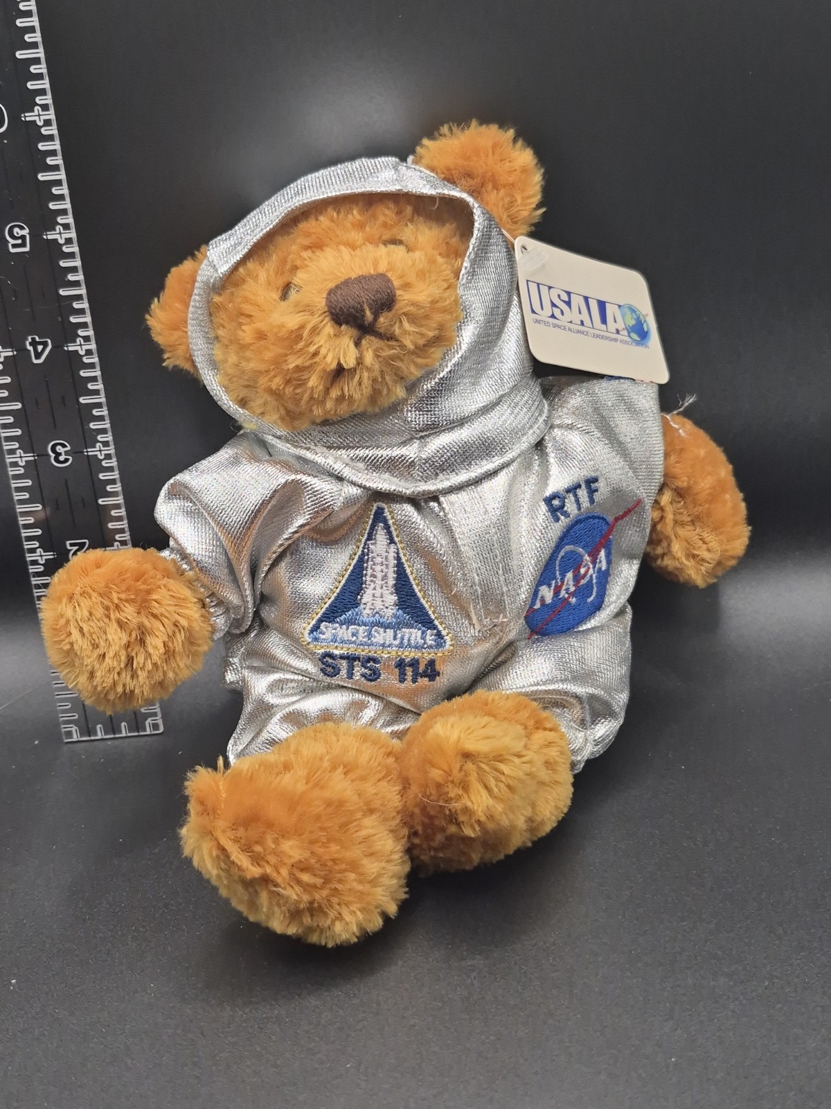 Vintage NASA STS-114 Return To Flight RTF Plush Astronaut Bear USALA Tag HTF Tag
