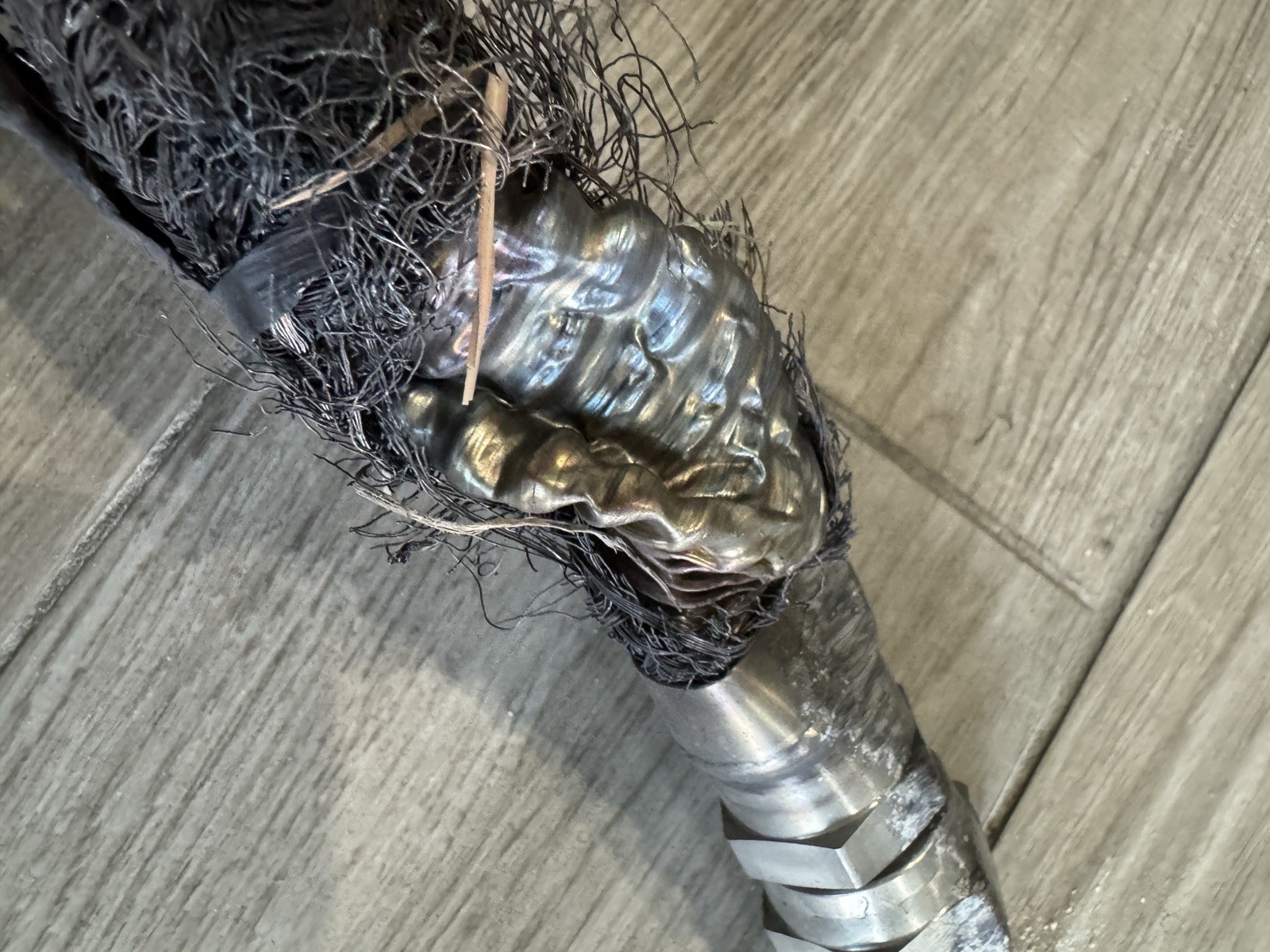 Space X Engine Chill Collection Manifold Hose - Starship Flight 4 Debris