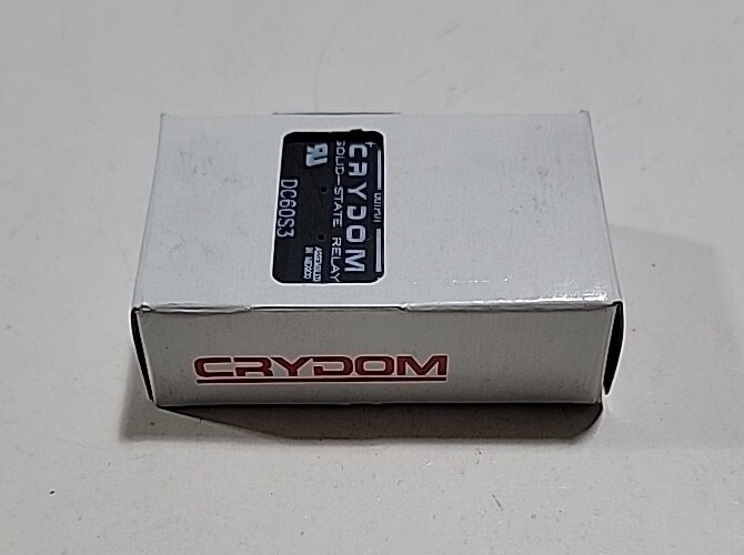 Crydom Solid-State Relay DC60S3, 60VDC Output (3A), 3.5-32VDC Input, Panel Mount