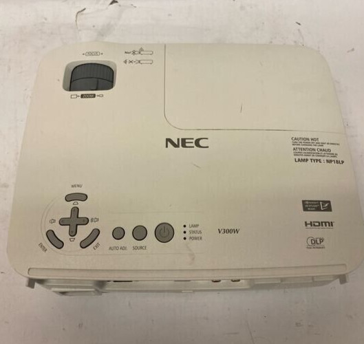 NEC NP-V300W 3,000 Lumens XGA DLP Conference HDMI Projector 967 Lamp Hour