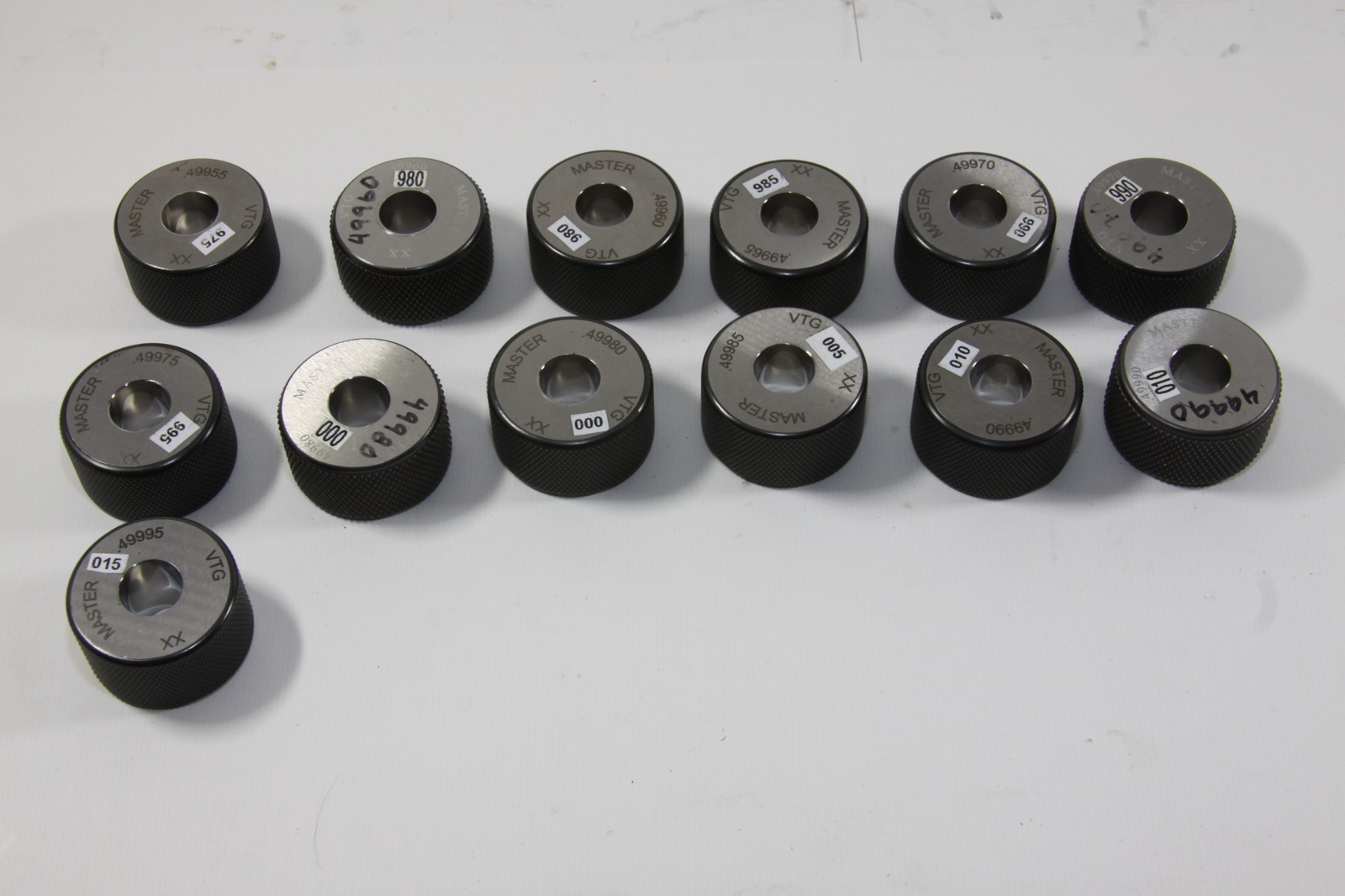 VERMONT GAGE MASTER RING GAGE STEEL XX .49955-.49995 PN 231105310