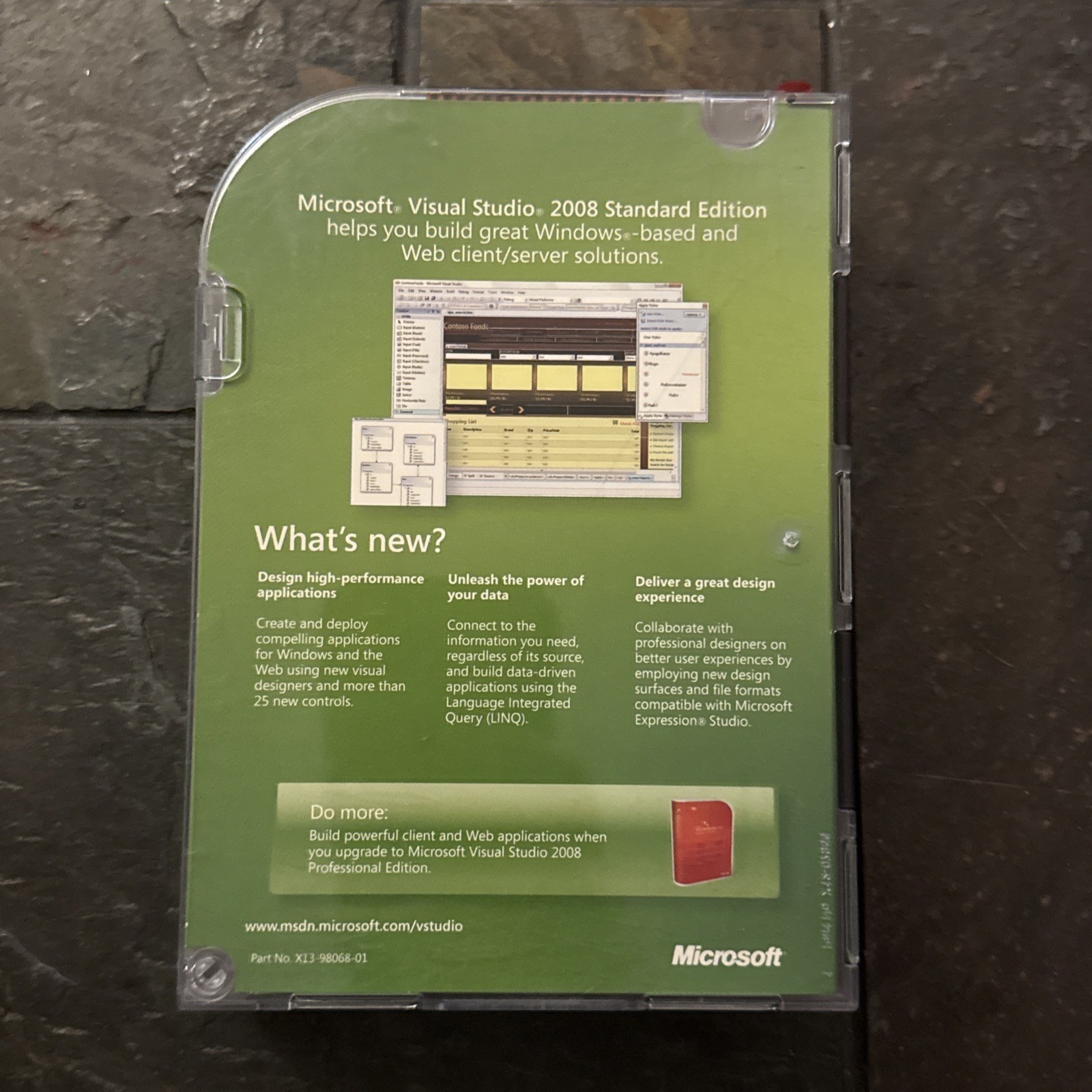 Microsoft Visual Studio 2008 Standard - Full Version (127-00166)