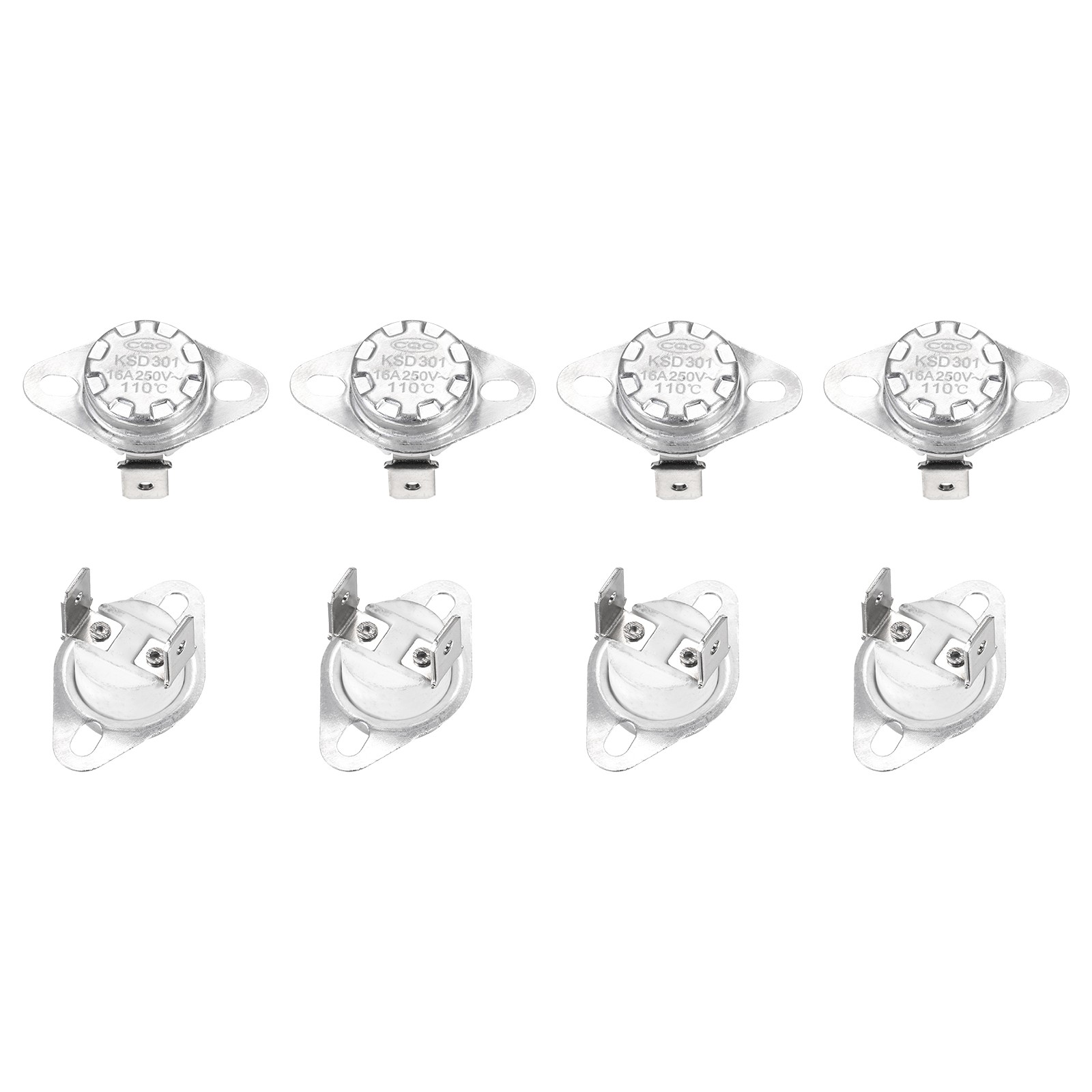 8 x KSD301 Thermostat 110°C/230°F 16A  N.C Temperature Switch