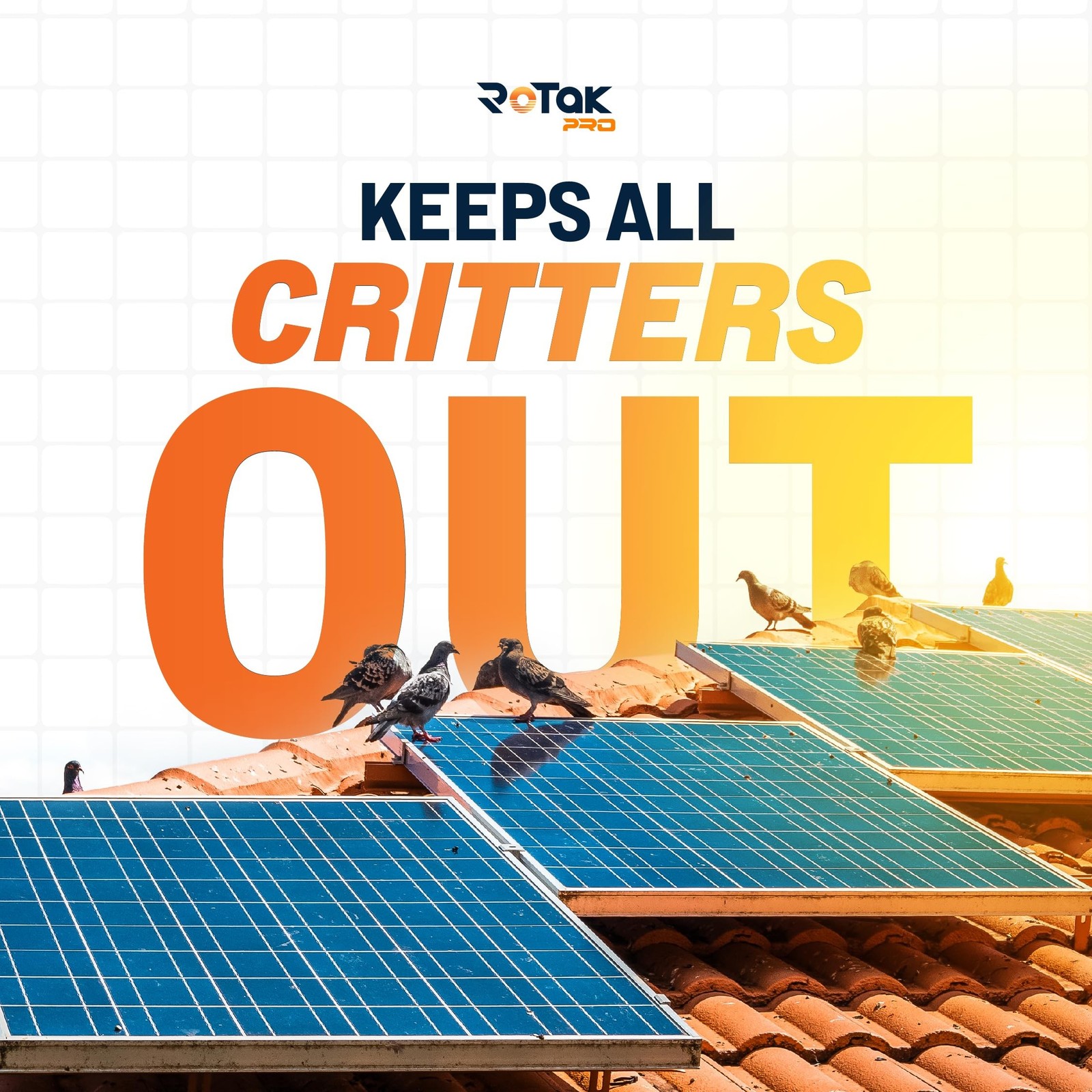 Critter Guard PRO 6in x 100ft Solar Panel Bird Guard